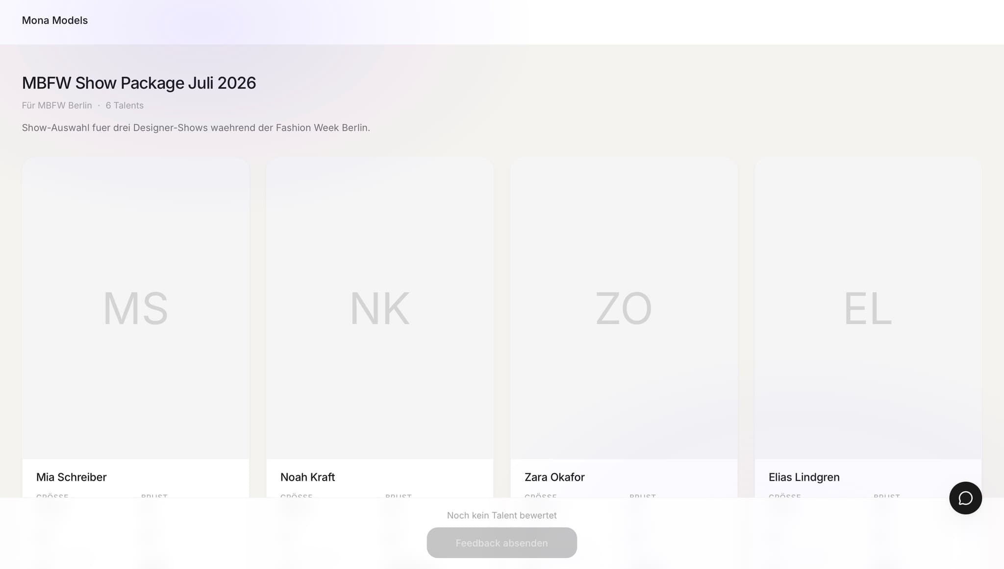 mona Selection für Kunden